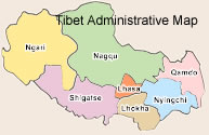 Tibet Administrative Map